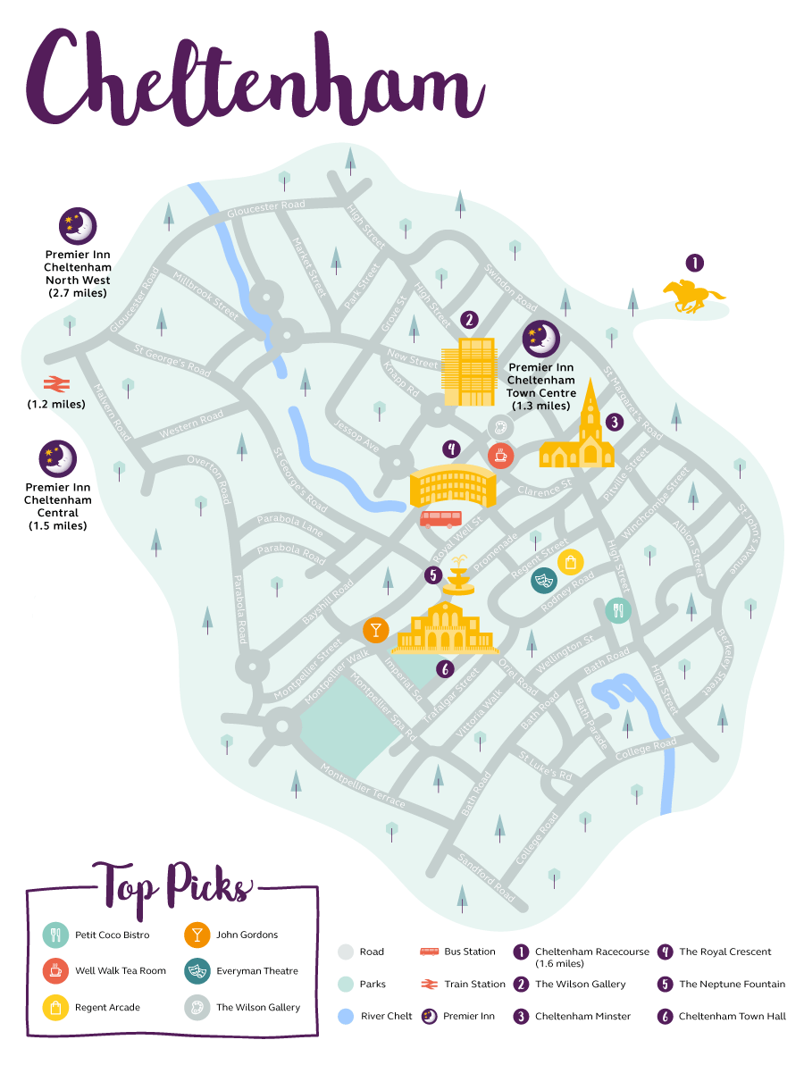 Cheltenham Map